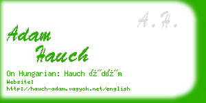 adam hauch business card